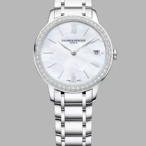 Reloj de lujo de la marca BAUME & MERCIER modelo CLASSIMA 10478, cuarzo, fabricado en Suiza.