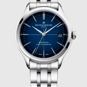 Reloj de lujo de la marca BAUME & MERCIER modelo CLIFTON 10468, automático (cuerda automática), fabricado en Suiza.