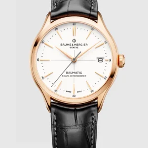 Reloj de lujo de la marca BAUME & MERCIER modelo CLIFTON 10469, automático (cuerda automática), fabricado en Suiza.