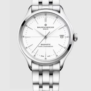 Reloj de lujo de la marca BAUME & MERCIER modelo CLIFTON 10505, automático (cuerda automática), fabricado en Suiza.