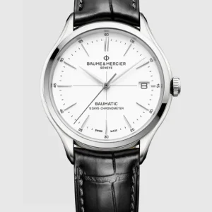 Reloj de lujo de la marca BAUME & MERCIER modelo CLIFTON 10518, automático (cuerda automática), fabricado en Suiza.