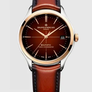 Reloj de lujo de la marca BAUME & MERCIER modelo CLIFTON 10713, automático (cuerda automática), fabricado en Suiza.