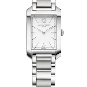 Reloj de lujo de la marca BAUME & MERCIER modelo HAMPTON 10473, cuarzo, fabricado en Suiza.