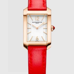 Reloj de lujo de la marca BAUME & MERCIER modelo HAMPTON 10628, cuarzo, fabricado en Suiza.