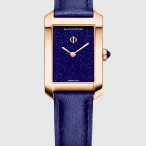 Reloj de lujo de la marca BAUME & MERCIER modelo HAMPTON 10674, cuarzo, fabricado en Suiza.
