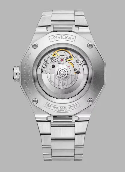 Detalle 2 del Reloj de lujo Baume & Mercier Riviera 10620 Detalle del Reloj de lujo de la marca BAUME & MERCIER modelo RIVIERA 10620, automático (cuerda automática), fabricado en Suiza.