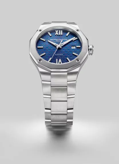 Detalle 4 del Reloj de lujo Baume & Mercier Riviera 10620 Detalle del Reloj de lujo de la marca BAUME & MERCIER modelo RIVIERA 10620, automático (cuerda automática), fabricado en Suiza.