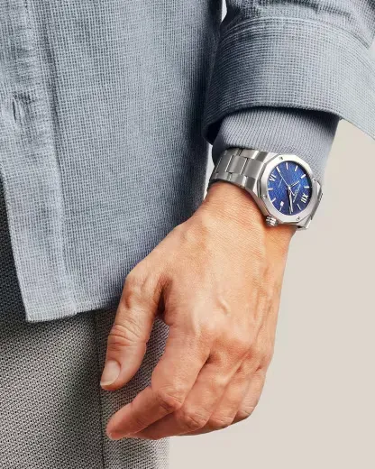 Detalle 6 del Reloj de lujo Baume & Mercier Riviera 10620 Detalle del Reloj de lujo de la marca BAUME & MERCIER modelo RIVIERA 10620, automático (cuerda automática), fabricado en Suiza.