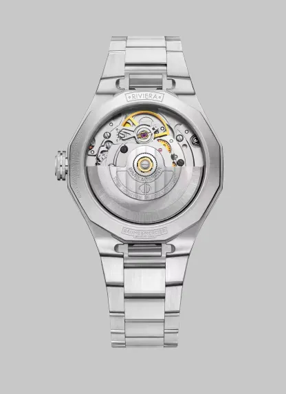 Detalle 3 del Reloj de lujo Baume & Mercier Riviera 10675 Detalle del Reloj de lujo de la marca BAUME & MERCIER modelo RIVIERA 10675, automático (cuerda automática), fabricado en Suiza.