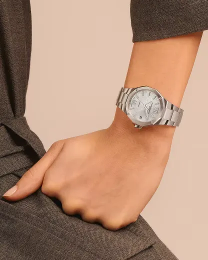Detalle 6 del Reloj de lujo Baume & Mercier Riviera 10676 Detalle del Reloj de lujo de la marca BAUME & MERCIER modelo RIVIERA 10676, automático (cuerda automática), fabricado en Suiza.