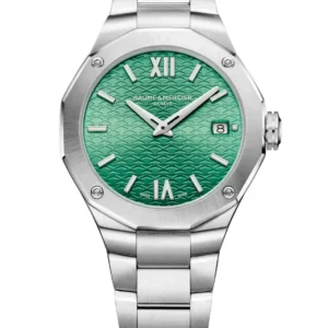 Reloj de lujo de la marca BAUME & MERCIER modelo RIVIERA 10683, cuarzo, fabricado en Suiza.