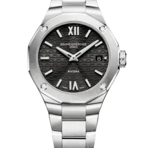 Reloj de lujo de la marca BAUME & MERCIER modelo RIVIERA 10724, cuarzo, fabricado en Suiza.