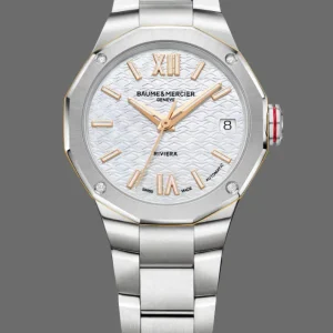 Reloj de lujo de la marca BAUME & MERCIER modelo RIVIERA 10743, automático (cuerda automática), fabricado en Suiza.