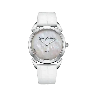 Reloj de lujo de la marca CUERVO Y SOBRINOS modelo HISTORIADOR PRIMERA DAMA 3113.1W, cuarzo, fabricado en Suiza.