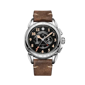Reloj de lujo de la marca CUERVO Y SOBRINOS modelo VUELO 3201.1CN, automático, fabricado en Suiza.