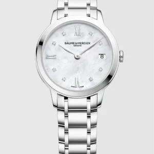 Reloj de lujo de la marca BAUME & MERCIER modelo CLASSIMA BMM0A10326, cuarzo, fabricado en Suiza.