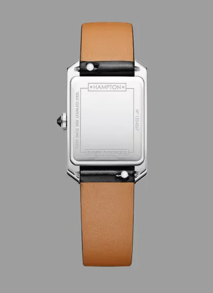 Reloj de lujo Baume & Mercier Hampton 10760 Detalle del Reloj de lujo de la marca BAUME & MERCIER modelo HAMPTON M0A10760, cuarzo, fabricado en Suiza.