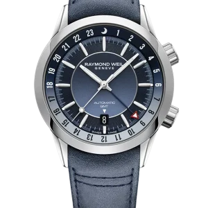 Reloj de lujo de la marca RAYMOND WEILL modelo FREELANCER 2761-STC-50001, automático, gmt, fabricado en Suiza.