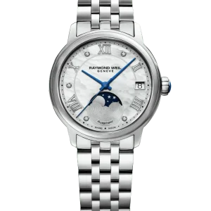Reloj de lujo de la marca RAYMOND WEILL modelo MAESTRO 2139-ST-00965, automático, fabricado en Suiza.