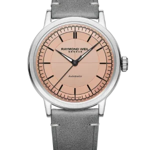 Reloj de lujo de la marca RAYMOND WEILL modelo MILLESIME 2925-STC-80001, automático, fabricado en Suiza.