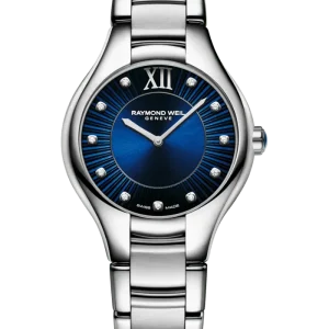 Reloj de lujo de la marca RAYMOND WEILL modelo NOEMIA 5132-ST-50181, cuarzo, fabricado en Suiza.