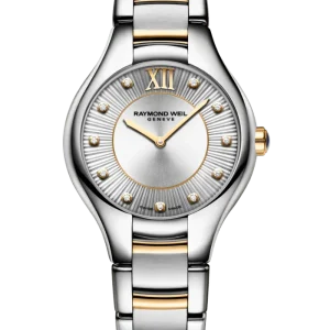 Reloj de lujo de la marca RAYMOND WEILL modelo NOEMIA 5132-STP-65181, cuarzo, fabricado en Suiza.