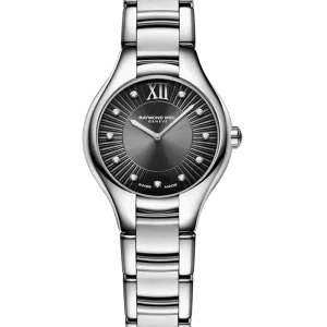 Reloj de lujo de la marca RAYMOND WEILL modelo NOEMIA 5124-ST-60181, cuarzo, fabricado en Suiza.