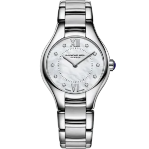 Reloj de lujo de la marca RAYMOND WEILL modelo NOEMIA 5124-ST-00985, cuarzo, fabricado en Suiza.