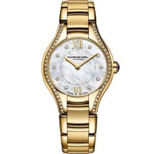 Reloj de lujo de la marca RAYMOND WEILL modelo NOEMIA 5124-PS-00985, cuarzo, fabricado en Suiza.