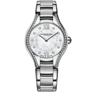 Reloj de lujo de la marca RAYMOND WEILL modelo NOEMIA 5124-STS-00985, cuarzo, fabricado en Suiza.