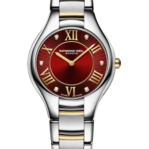 Reloj de lujo de la marca RAYMOND WEILL modelo NOEMIA 5132-STP-00456, cuarzo, fabricado en Suiza.