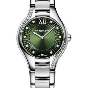 Reloj de lujo de la marca RAYMOND WEILL modelo NOEMIA 5132-S1S-52181, cuarzo, fabricado en Suiza.