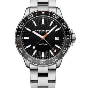 Reloj de lujo de la marca RAYMOND WEILL modelo TANGO 8280-ST2-20001, cuarzo, gmt, fabricado en Suiza.