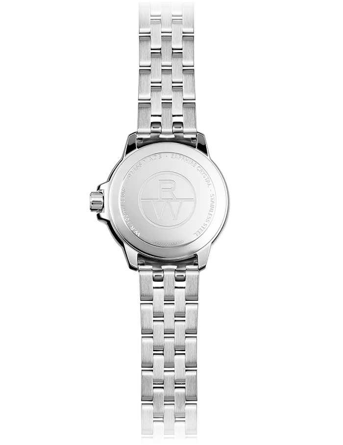 Reloj de lujo Raymond Weill Tango Classic Blanco Acero 5960-ST-30041 Detalle del Reloj de lujo de la marca RAYMOND WEILL modelo TANGO 5960-ST-30041, cuarzo, fabricado en Suiza.
