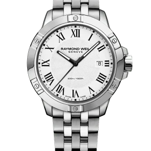 Reloj de lujo de la marca RAYMOND WEILL modelo TANGO 8160-ST-00300, cuarzo, fabricado en Suiza.