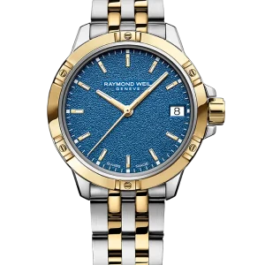 Reloj de lujo de la marca RAYMOND WEILL modelo TANGO 5960-STP-50061, cuarzo, fabricado en Suiza.