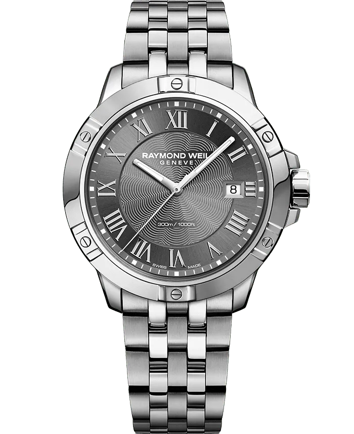 Reloj de lujo Raymond Weill Tango Classic Gris Acero 8160-ST-00608 Detalle del Reloj de lujo de la marca RAYMOND WEILL modelo TANGO 8160-ST-00608, cuarzo, fabricado en Suiza.
