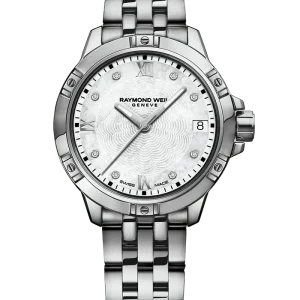 Reloj de lujo de la marca RAYMOND WEILL modelo TANGO 5960-ST-00995, cuarzo, fabricado en Suiza.