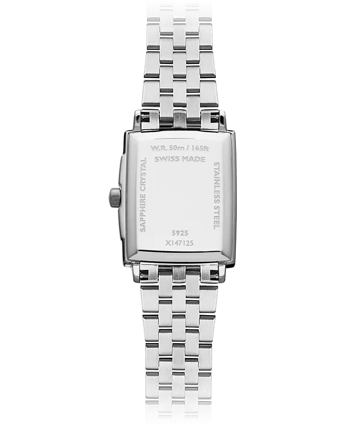 Reloj de lujo Raymond Weill Toccata Blanco Acero 5925-ST-00300 Detalle del Reloj de lujo de la marca RAYMOND WEILL modelo TOCCATA 5925-ST-00300, cuarzo, fabricado en Suiza.