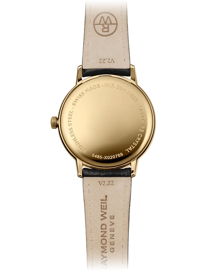 Reloj de lujo Raymond Weill Toccata Classic Blanco Cuero 5485-PC-00359 Detalle del Reloj de lujo de la marca RAYMOND WEILL modelo TOCCATA 5485-PC-00359, cuarzo, fabricado en Suiza.