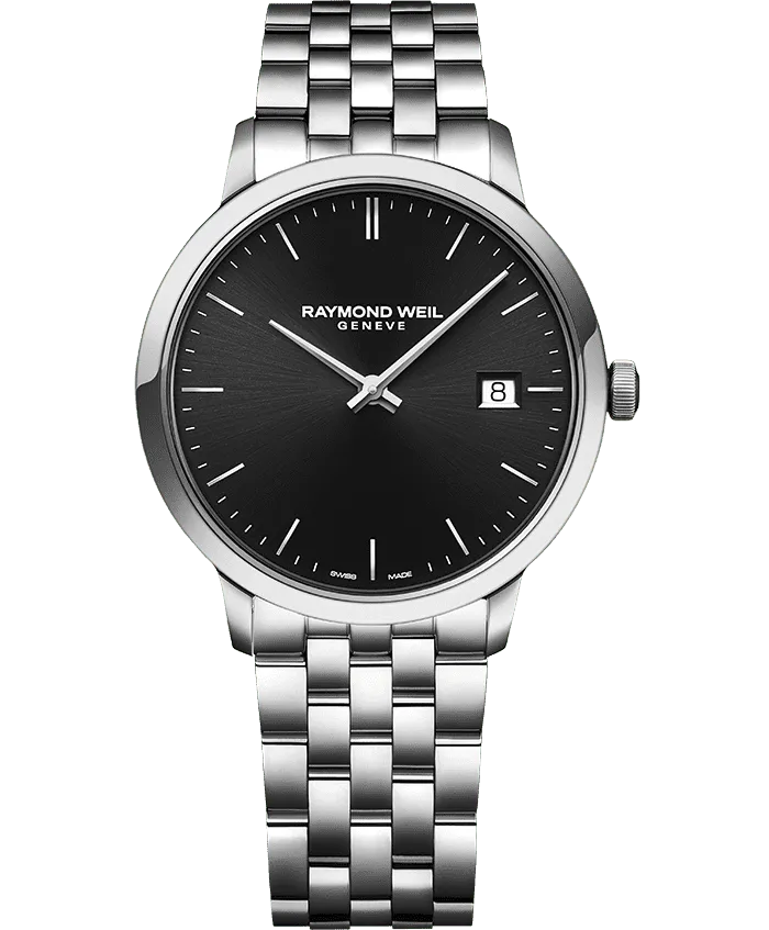 Reloj de lujo Raymond Weill Toccata Classic Negro Acero 5485-ST-20001 Detalle del Reloj de lujo de la marca RAYMOND WEILL modelo TOCCATA 5485-ST-20001, cuarzo, fabricado en Suiza.
