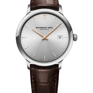 Reloj de lujo de la marca RAYMOND WEILL modelo TOCCATA 5485-SL5-65001, cuarzo, fabricado en Suiza.