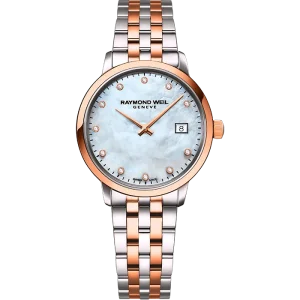 Reloj de lujo de la marca RAYMOND WEILL modelo TOCCATA 5985-SP5-97081, cuarzo, fabricado en Suiza.
