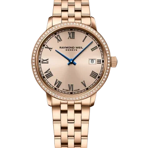 Reloj de lujo de la marca RAYMOND WEILL modelo TOCCATA 5985-P5S-00859, cuarzo, fabricado en Suiza.