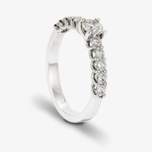 Anillo de oro blanco y diamantes Rachel Ref:000700243