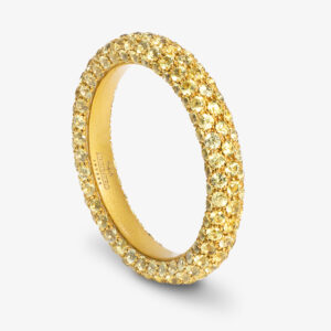 Anillo  Oro Amarillo con Zafiros Amarillos.Ref:150RSS38P/ZG