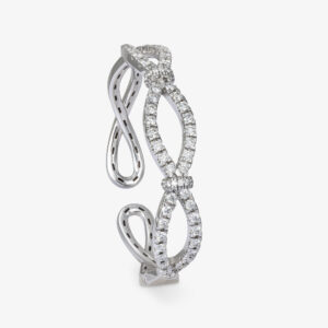 Pulsera de Oro Blanco con Brillantes