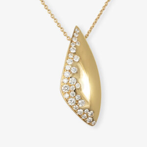 Colgante de Oro Amarillo con Brillantes