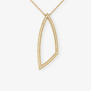 Colgante de Oro Amarillo con Brillantes