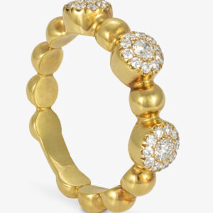 Anillo Oro Amarillo y Brillantes 3 puntos